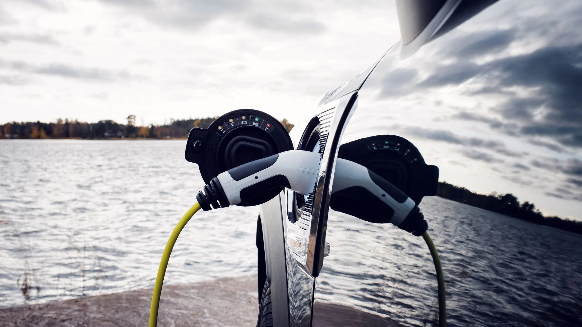 Electric car charging socket