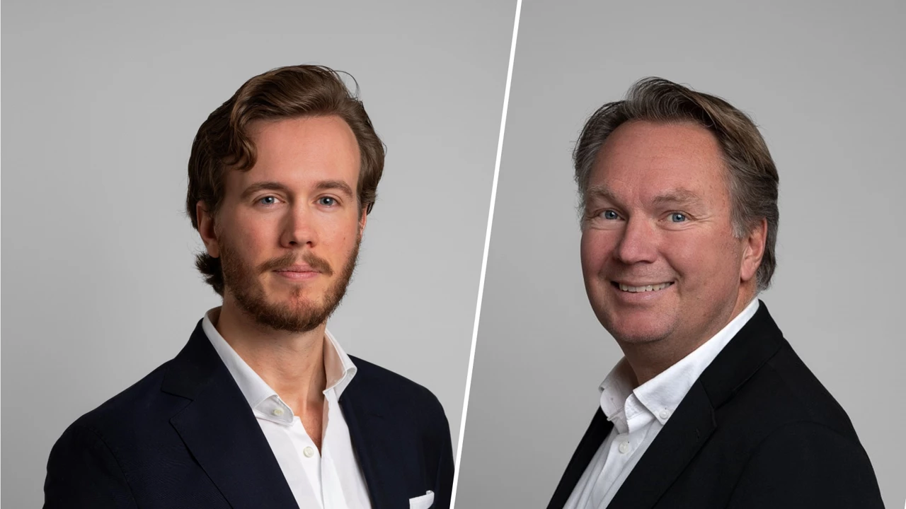 Alexander Ström, Nordea Finans, och Johan Carlbom, NF Fleet. 