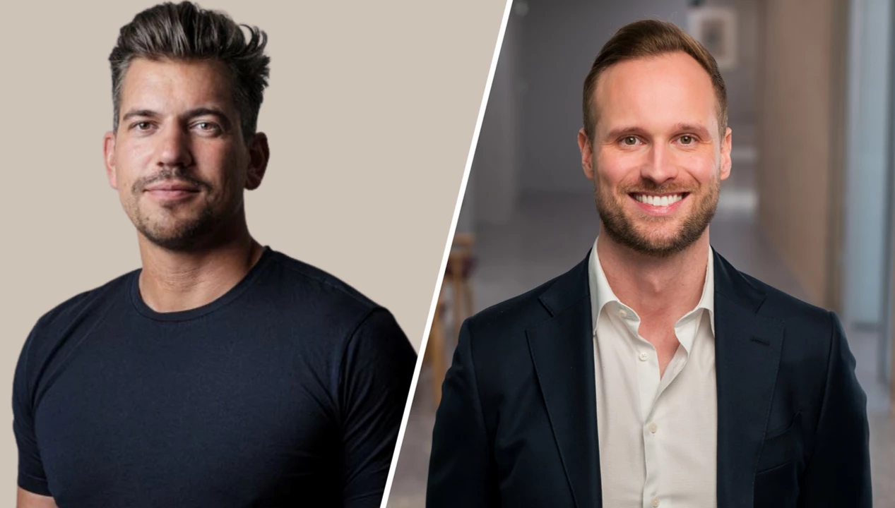 Gustav Westman, Brightbid, och Sebastian Detthow, Nordea.