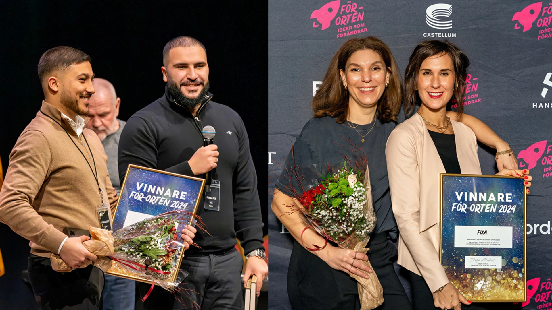 Två av de vinnande företagen av För-orten 2024.