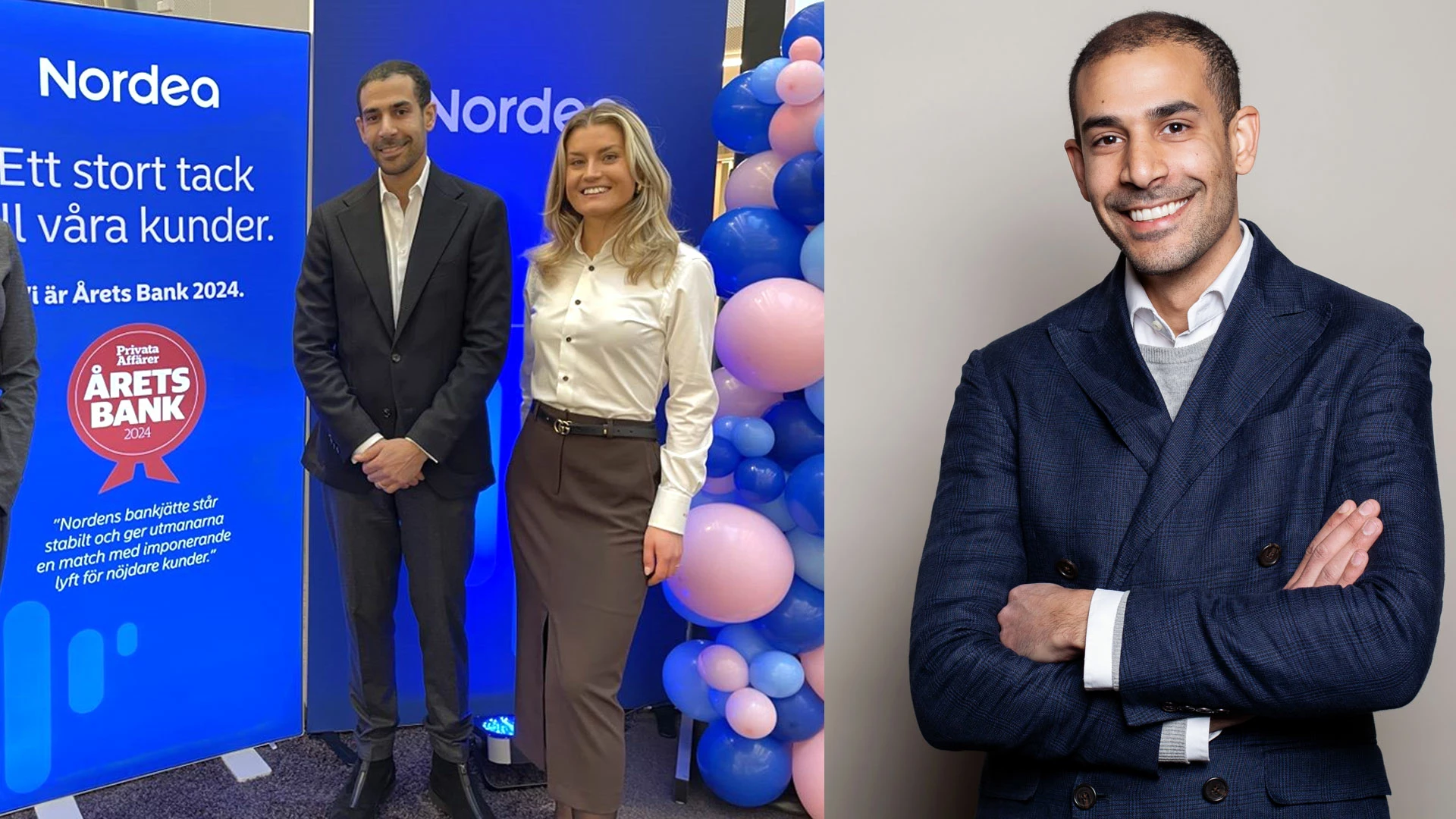 Parfym.se gästar Nordeas event och hyllar bankens arbete med företag. 