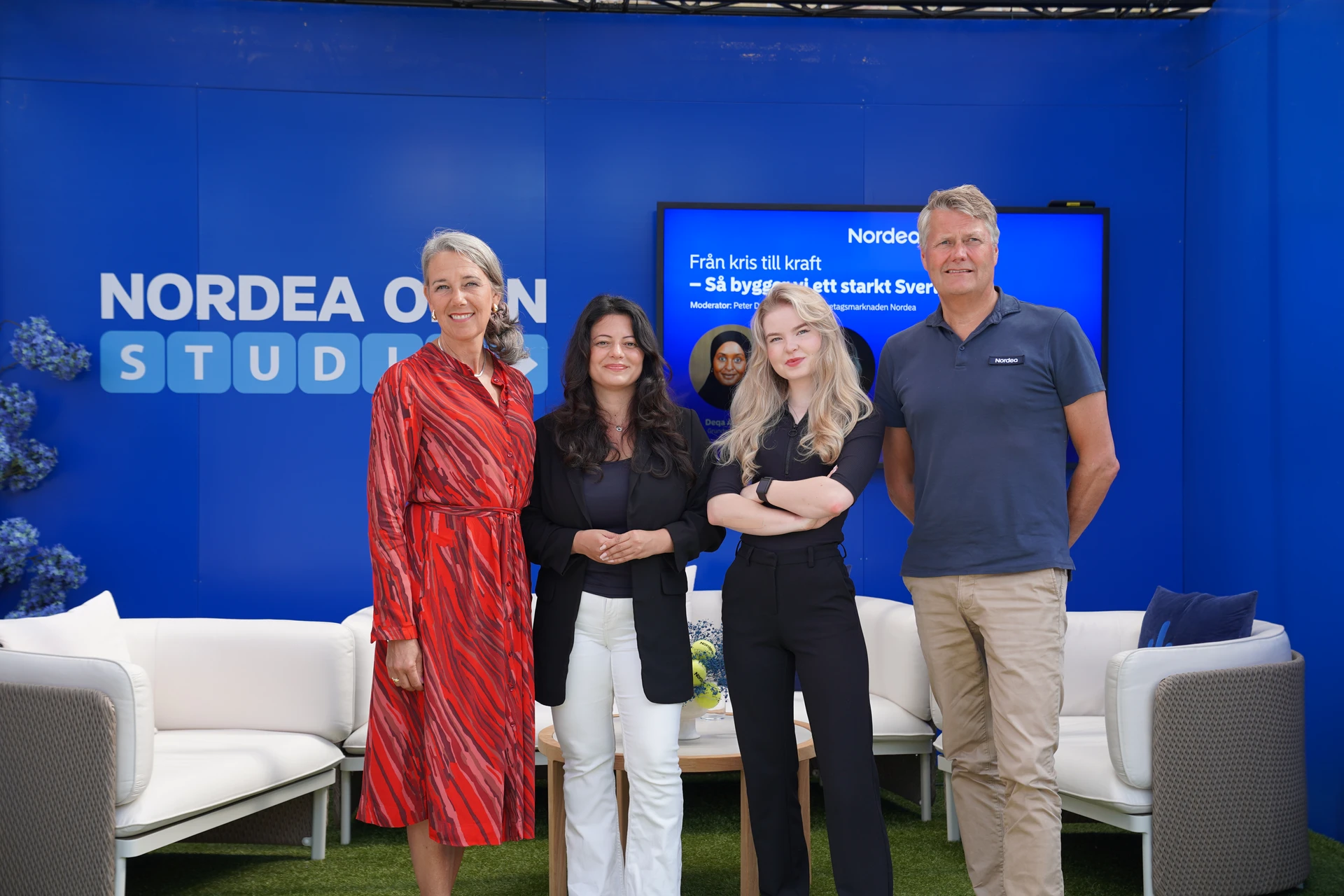 Annika Winsth och Peter Dalmalm i Nordea Open Studio