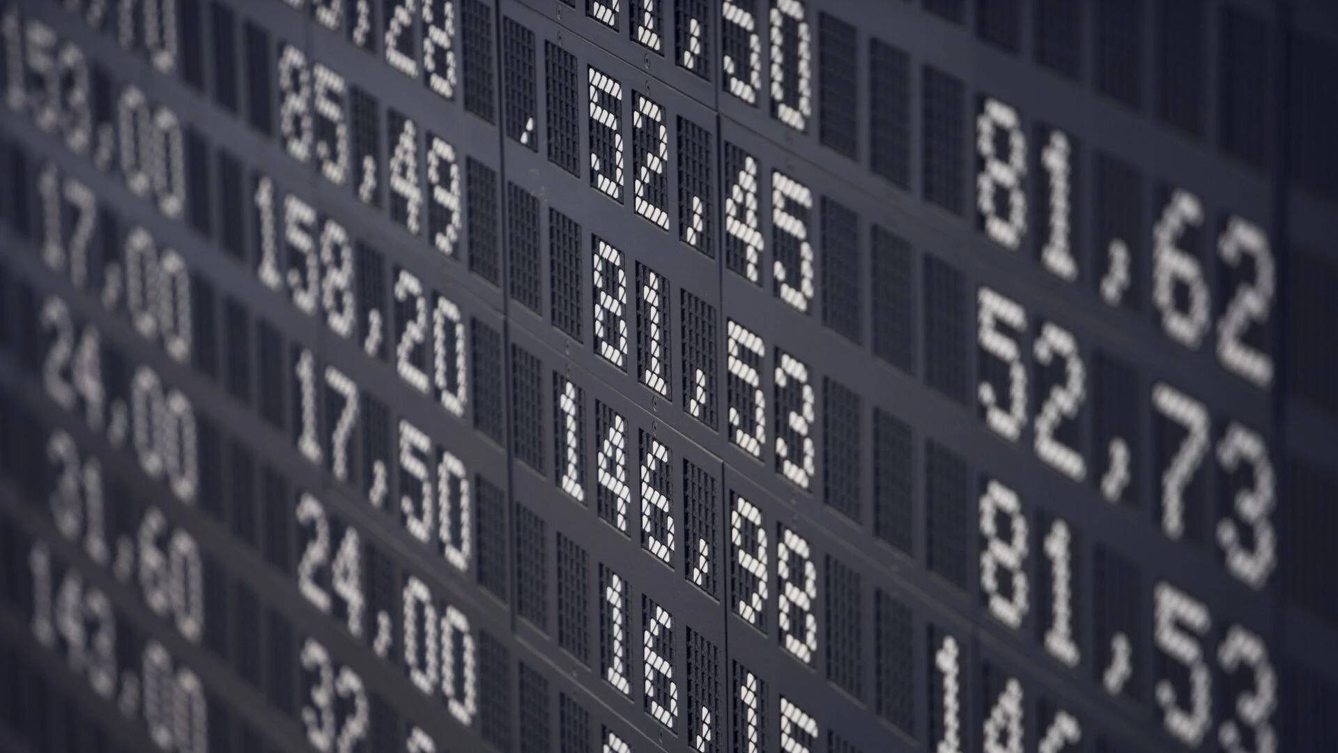 Trading floor display