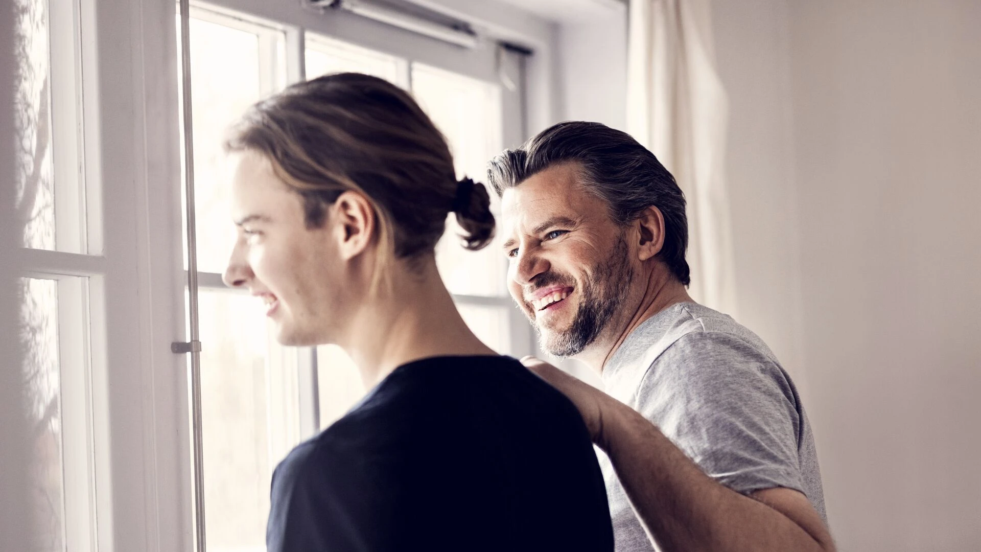 father-and-son-in-new-home