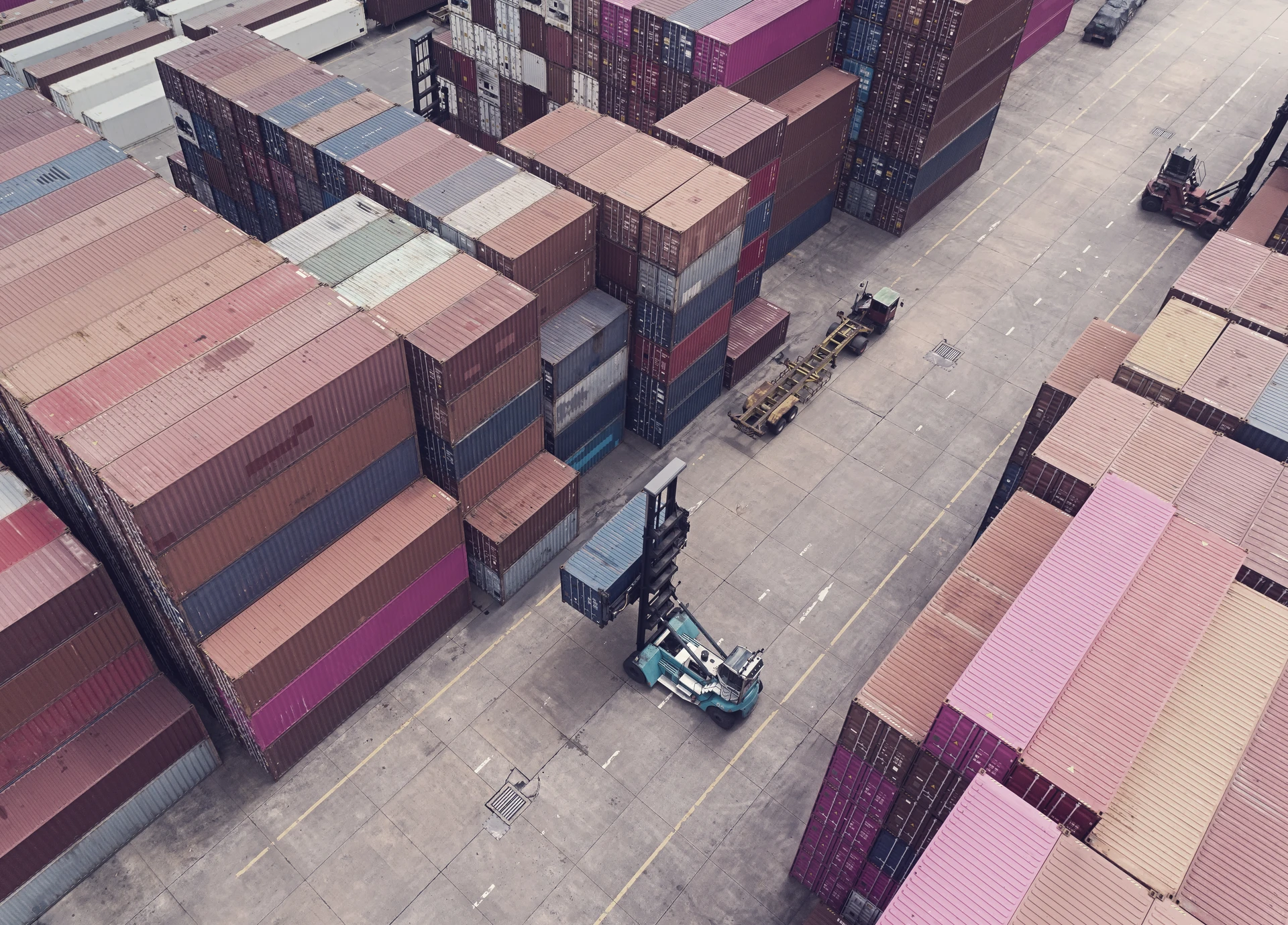 Container forklift