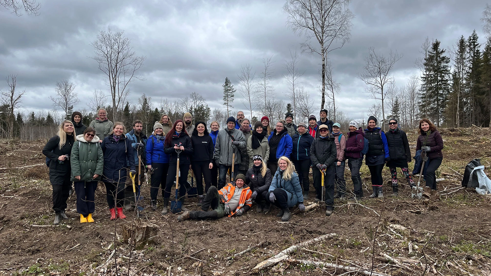 Tree Planting day Estonia joint picture
