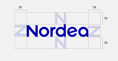 Nordea Logo Clear Space instruction