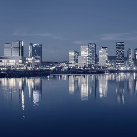 Oslo city skyline