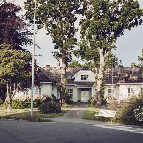 View of old beautiful house