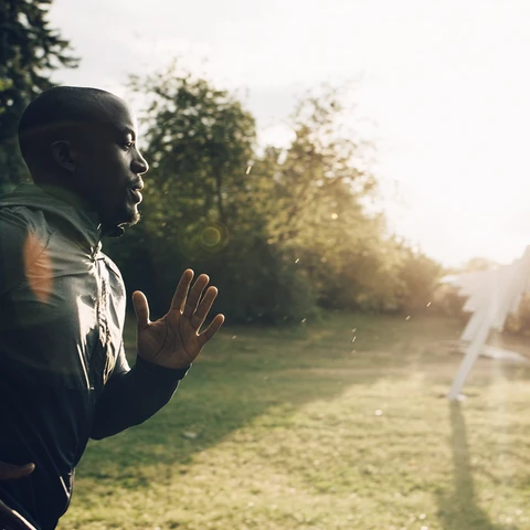 man running