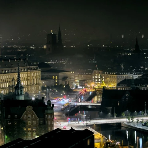Copenhagen at night