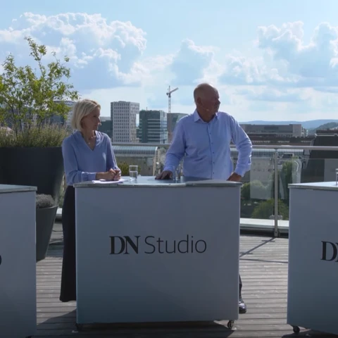 Idar Kreutzer, Randi Marjamaa, Jon Brenden og Erik Bruce i DN Studio