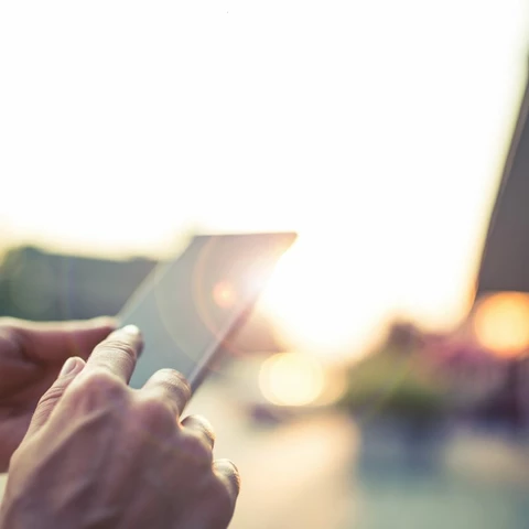 Person using phone