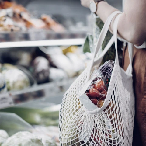 Close-up of grocery shopping