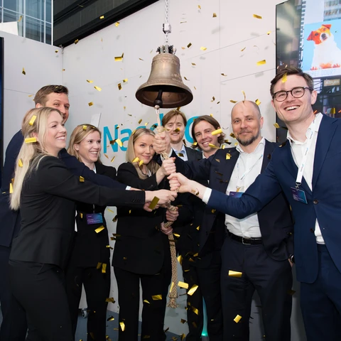 Nasdaq rings the bell to celebrate 10-year jubilee of Nordea’s Credit Linked Note, Fasträntebevis