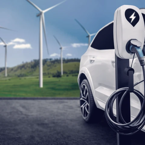 Charging electric car 