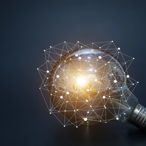 Light bulb in the dark