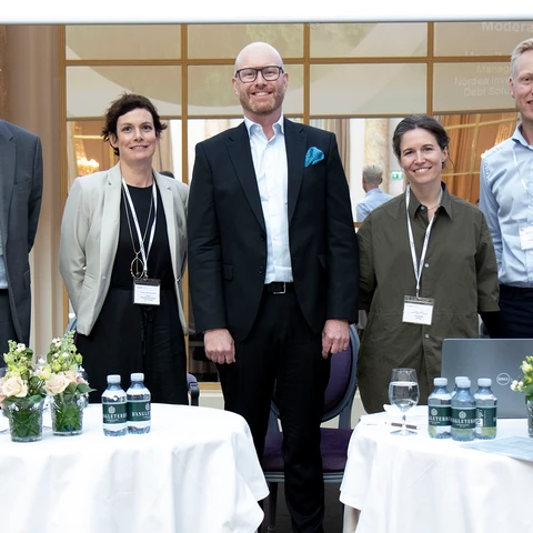 Photo of panellists on the Sustainability in Finance panel at the Cash & Treasury Management Conference in September 2022