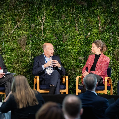 Panel at the Nordea Sustainability Summit featuring Alasdair Ross, Harald Mix, Lise Kingo and Graeme Lamb
