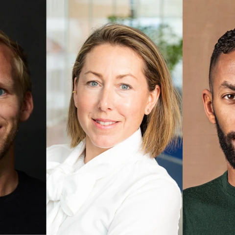 Fabian Erici, Norrsken VC, Maria Smith, Nordea, och Simon Afeworki, Natural Cycles.
