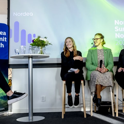 Paneldeltagare på nordea summit north 2023