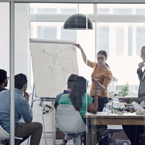 Group of people in a meeting room