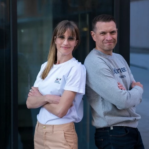Ellen Eriksson, generalsekreterare Mattecentrum, och Anders Stenkrona, privatekonom Nordea