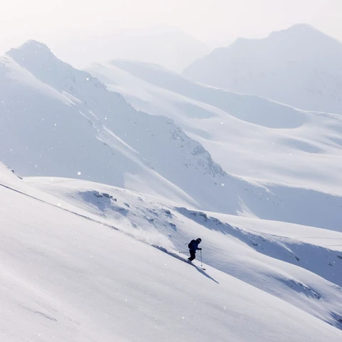 Downhill skiing