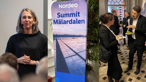 Annika Winsth och Per Långsved på Nordea Summit Mälardalen.