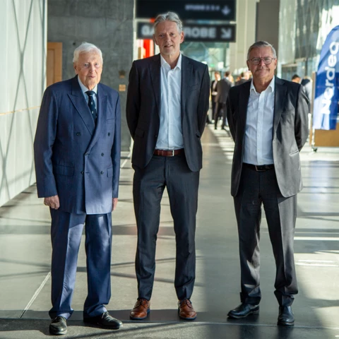 Pictured left to right: Niels Thygesen, Chairman of the European Fiscal Board; Helge J. Pedersen, Nordea Group Chief Economist; Lars Rohde, former Chairman of the Board of Governors of Danmarks Nationalbank