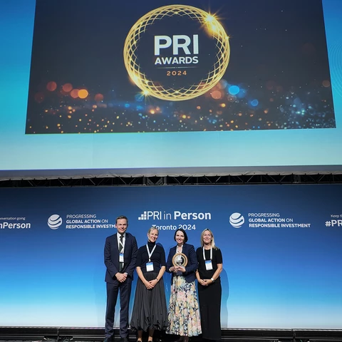 Nordea at the PRI awards