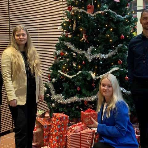 Graduate blog GFCP group christmas tree