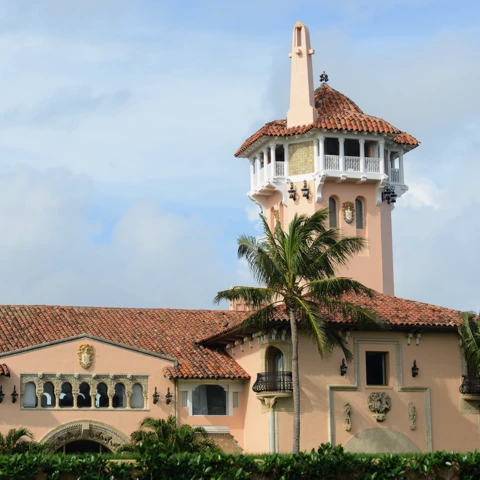 Mar-a-Lago Club resort on Palm Beach Island, Palm Beach, Florida, USA